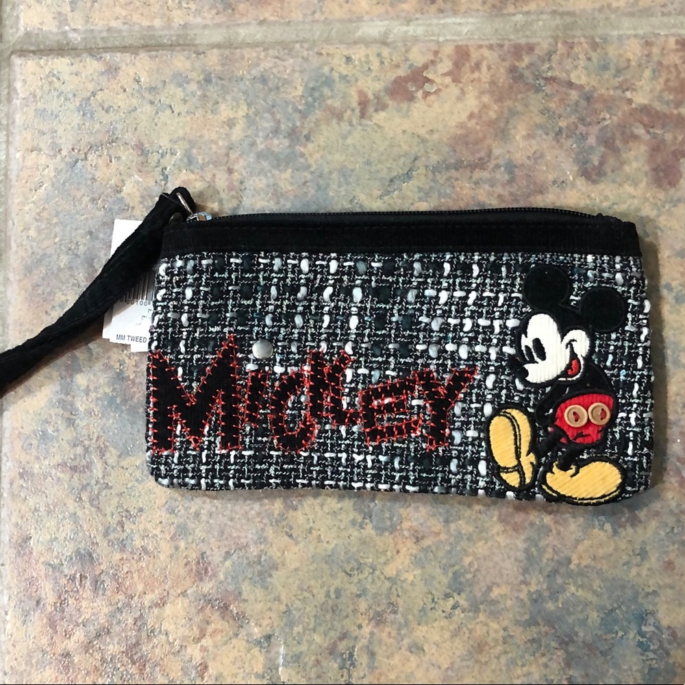 NWT walt disney world | mickey black wristlet